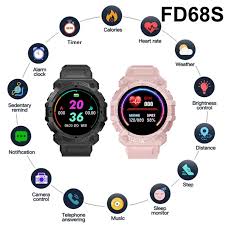 Combo: Smartwatch FD68 Dos Tonos