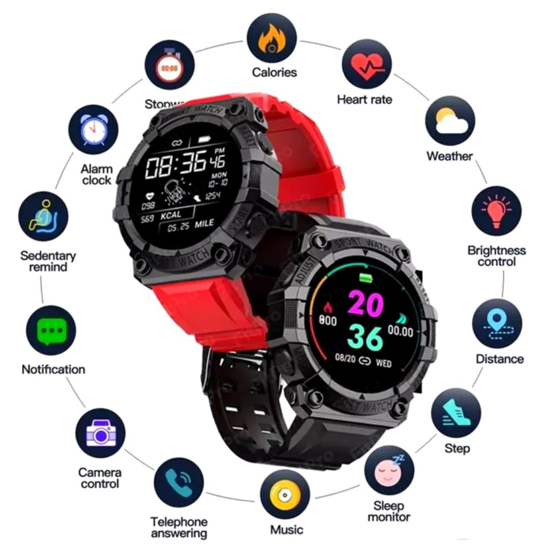 Combo: Smartwatch FD68 Dos Tonos